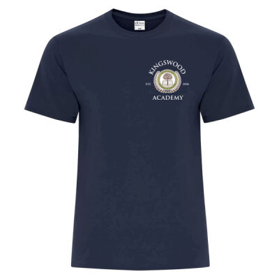 Adult Everyday Cotton Blend Tee - Front Logo  & back Logo  Thumbnail