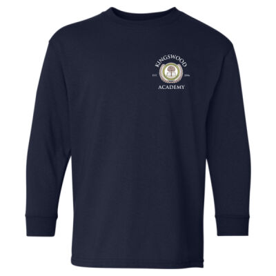 Youth Heavy Cotton™  Long Sleeve T-Shirt - Front Logo Thumbnail