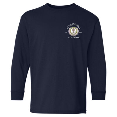 Youth Heavy Cotton™  Long Sleeve T-Shirt - Front & back Logo Thumbnail