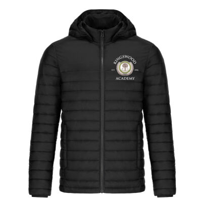 Men's Puffy Jacket w/ Detachable Hood *Embroidered Logo* Thumbnail